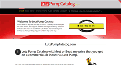 Desktop Screenshot of lutzpumpcatalog.com