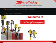 Tablet Screenshot of lutzpumpcatalog.com